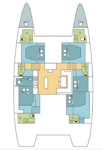 Bali 5.2 catamaran liveaboard ventana travel map