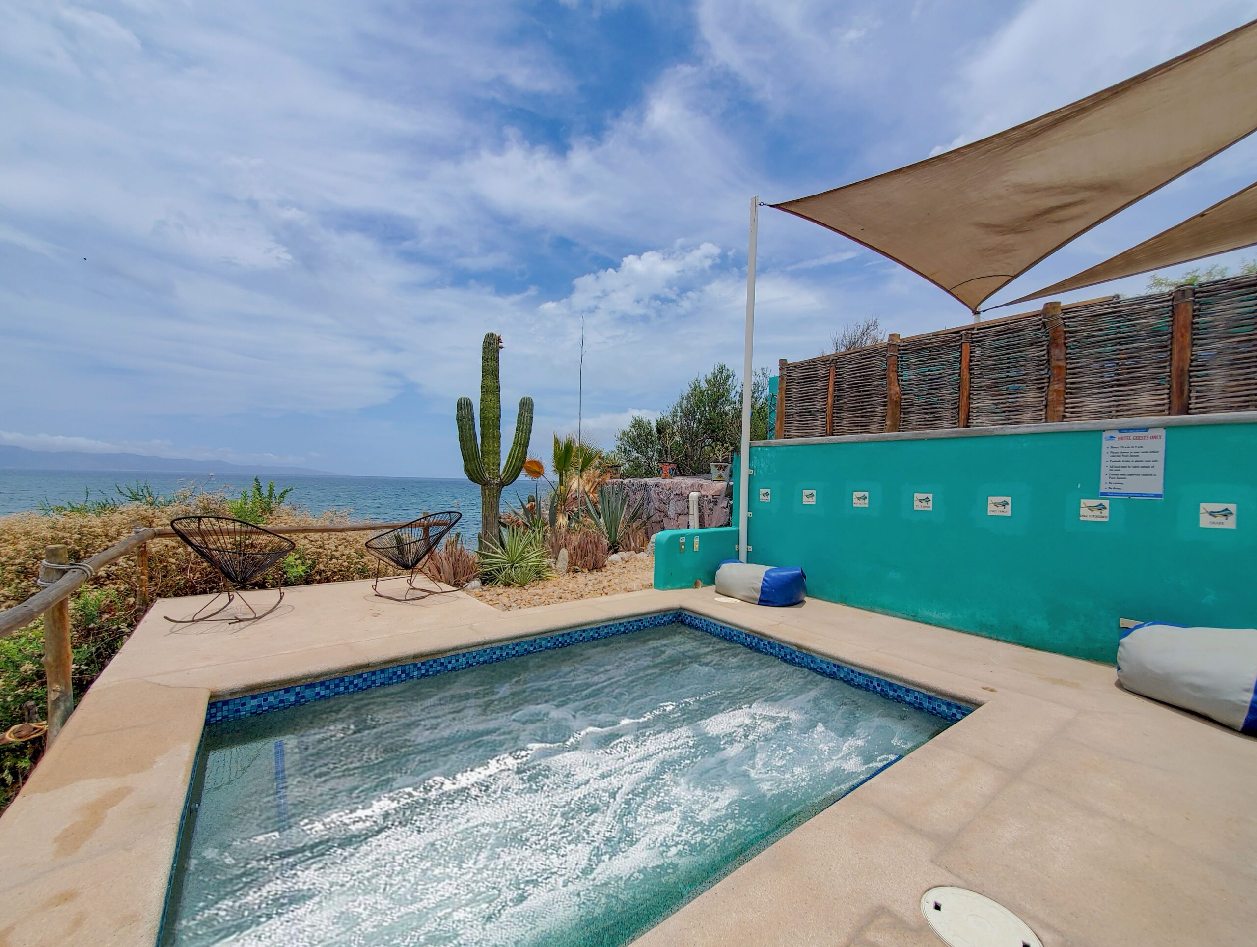 Jacuzzi with bay view