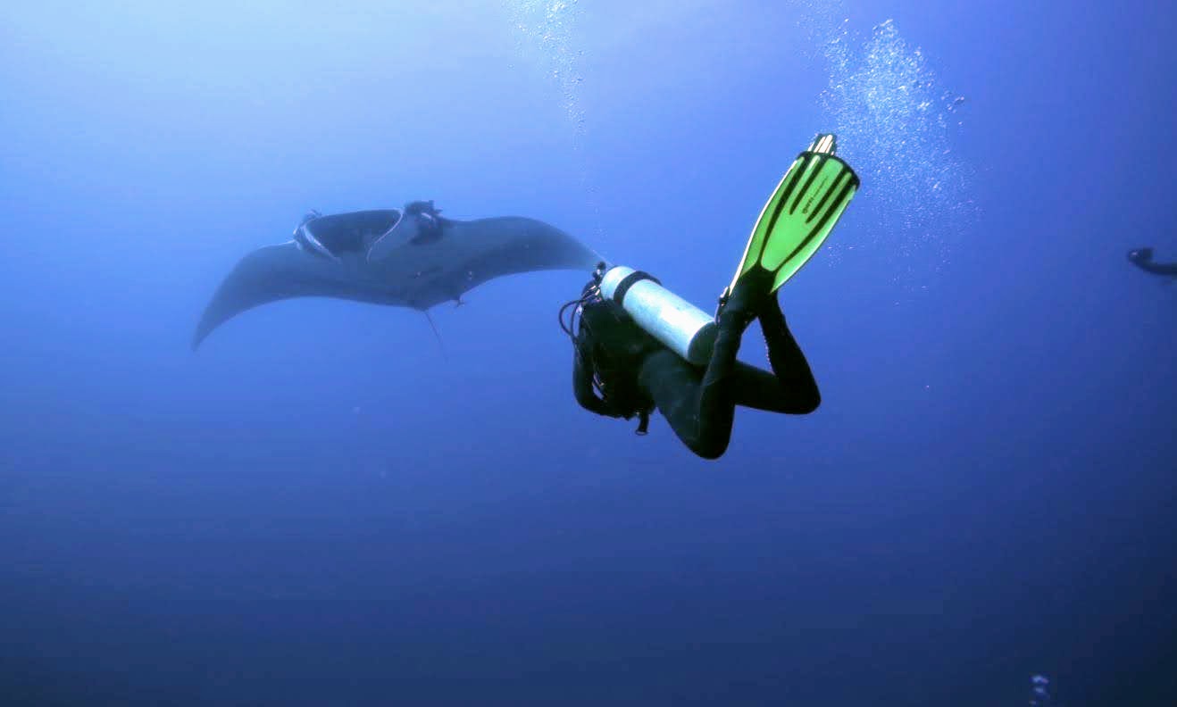 Summer water over reefs in Baja California Sur