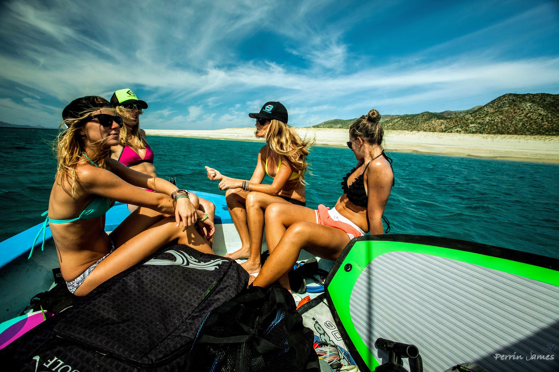 Guests heading out on boats