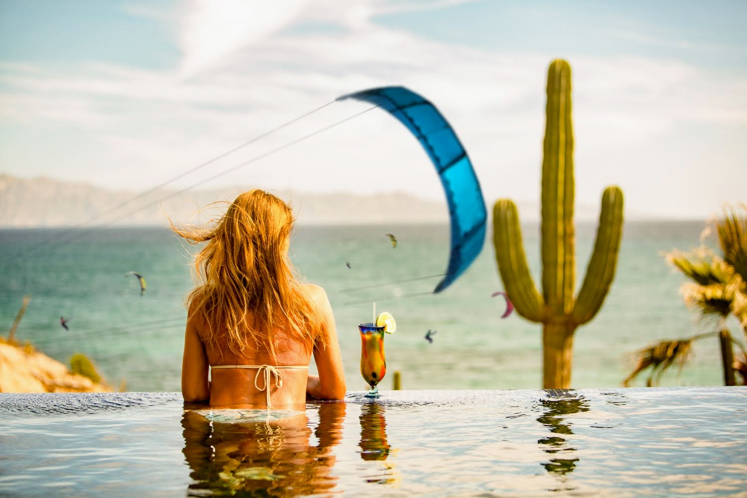 Watching the action from shore