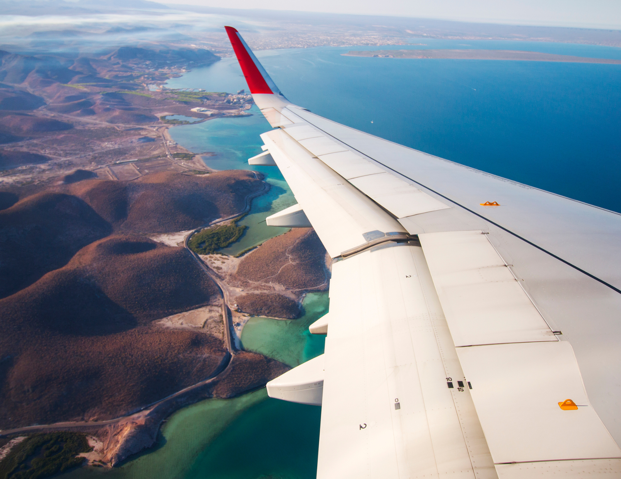 Flying into Baja California Sur